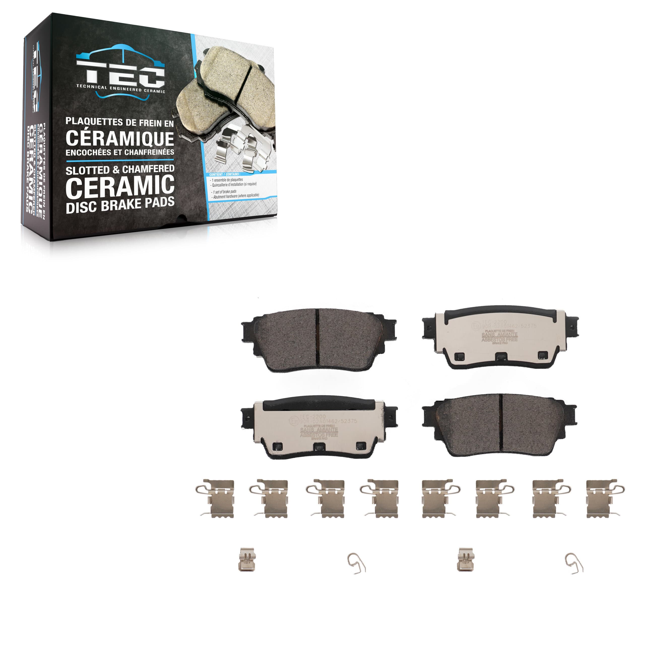TEC - TEC-2200 - Rear Disc Brake Pad image 1