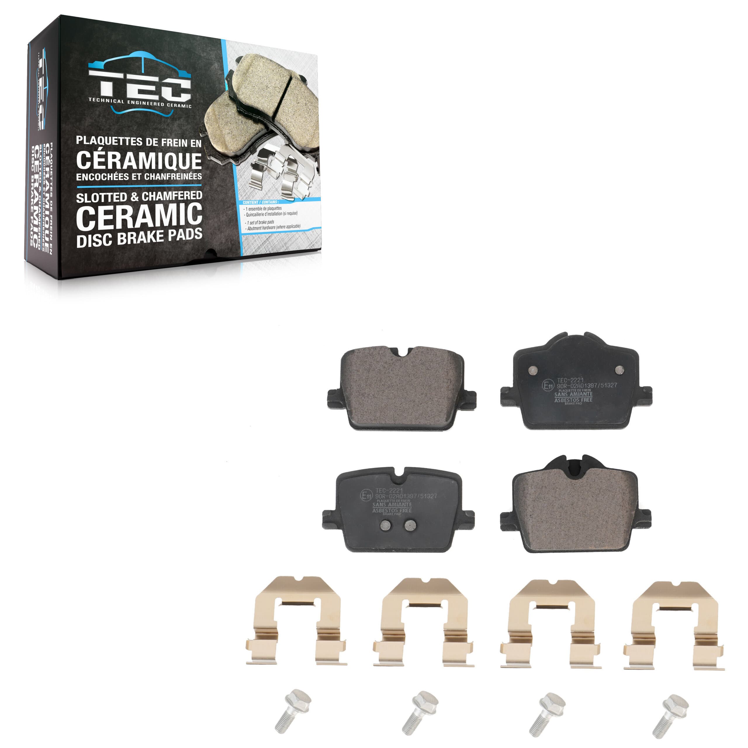 TEC - TEC-2221 - Rear Disc Brake Pad image 1