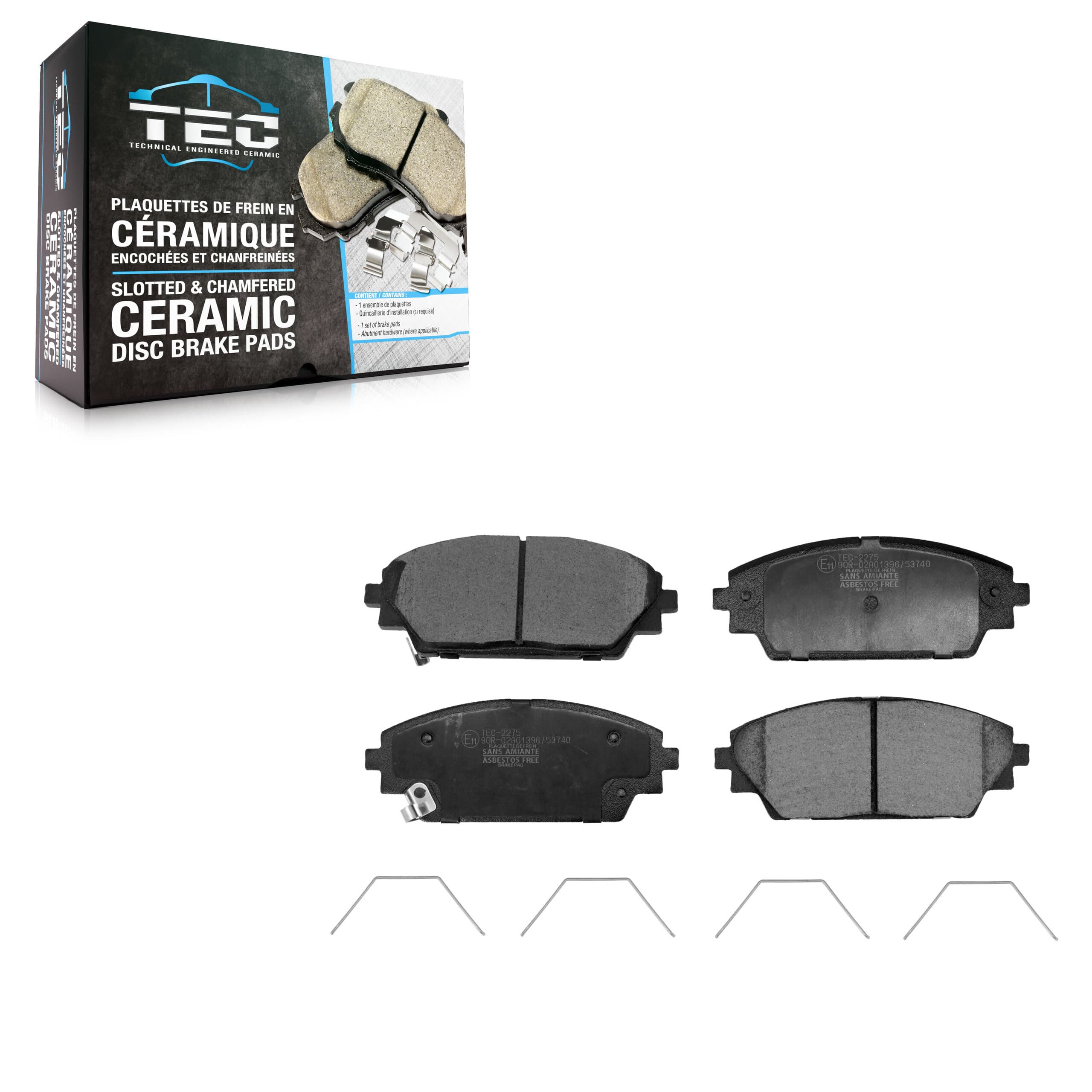 TEC - TEC-2275 - Front Disc Brake Pad image 1