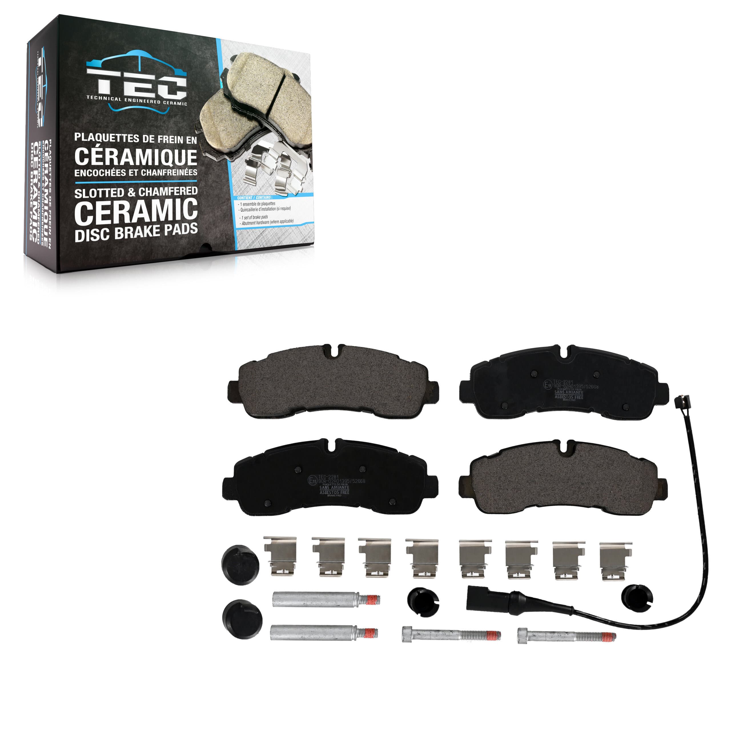 TEC - TEC-2281 - Rear Disc Brake Pad image 1