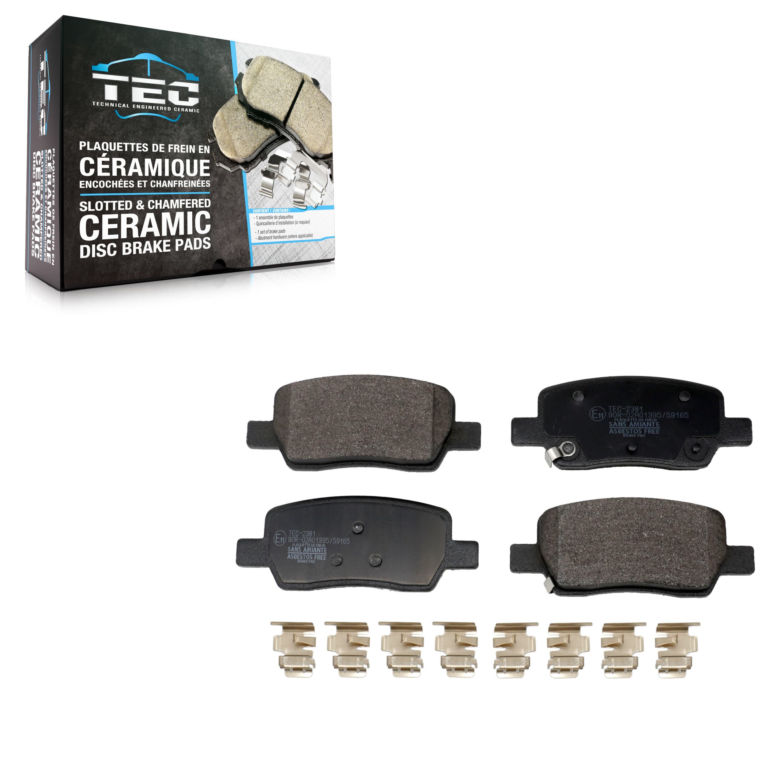 TEC - TEC-2381 - Rear Disc Brake Pad image 1