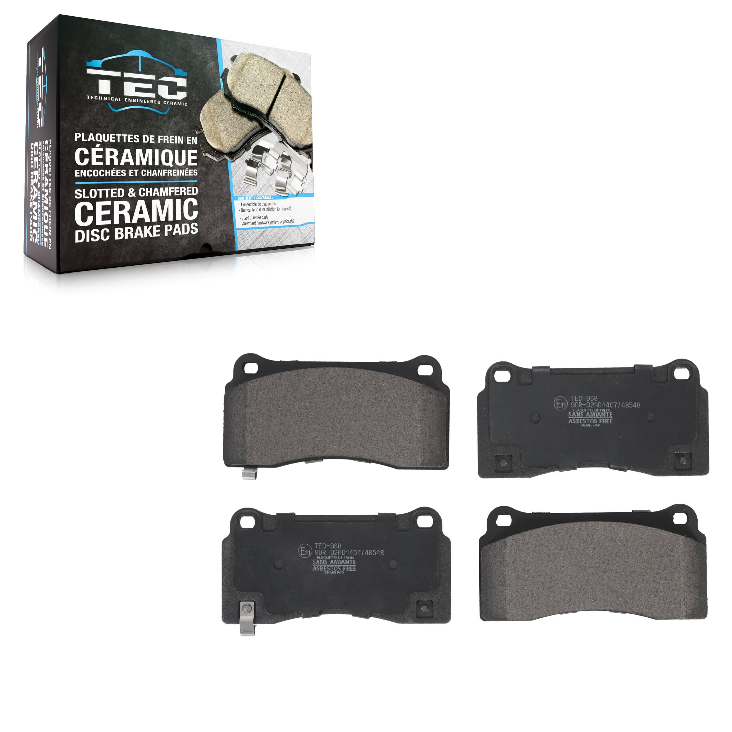 TEC - TEC-968 - Front Disc Brake Pad image 1
