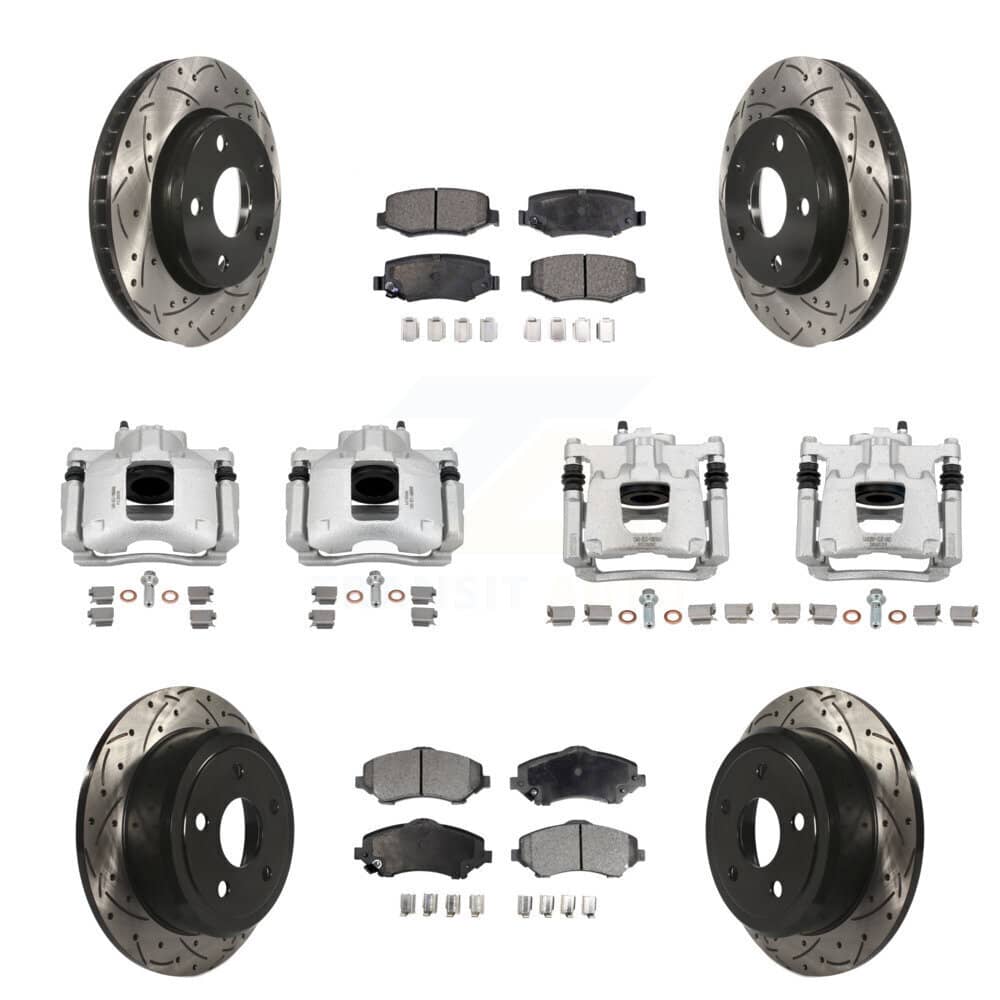 Transit Auto - KCD-100243P - Front and Rear Disc Brake Kits