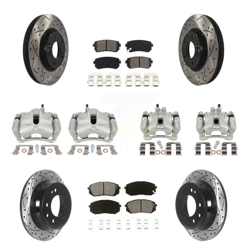Transit Auto - KCD-100281S - Front and Rear Disc Brake Kits