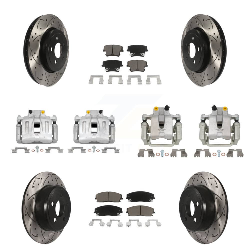 Transit Auto - KCD-100296C - Front and Rear Disc Brake Kits