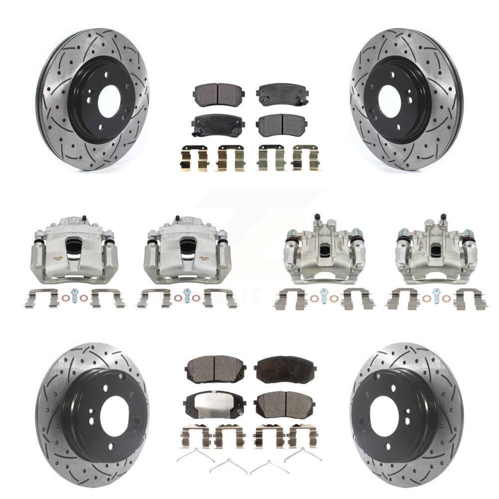 Transit Auto - KCD-100337P - Front and Rear Disc Brake Kits