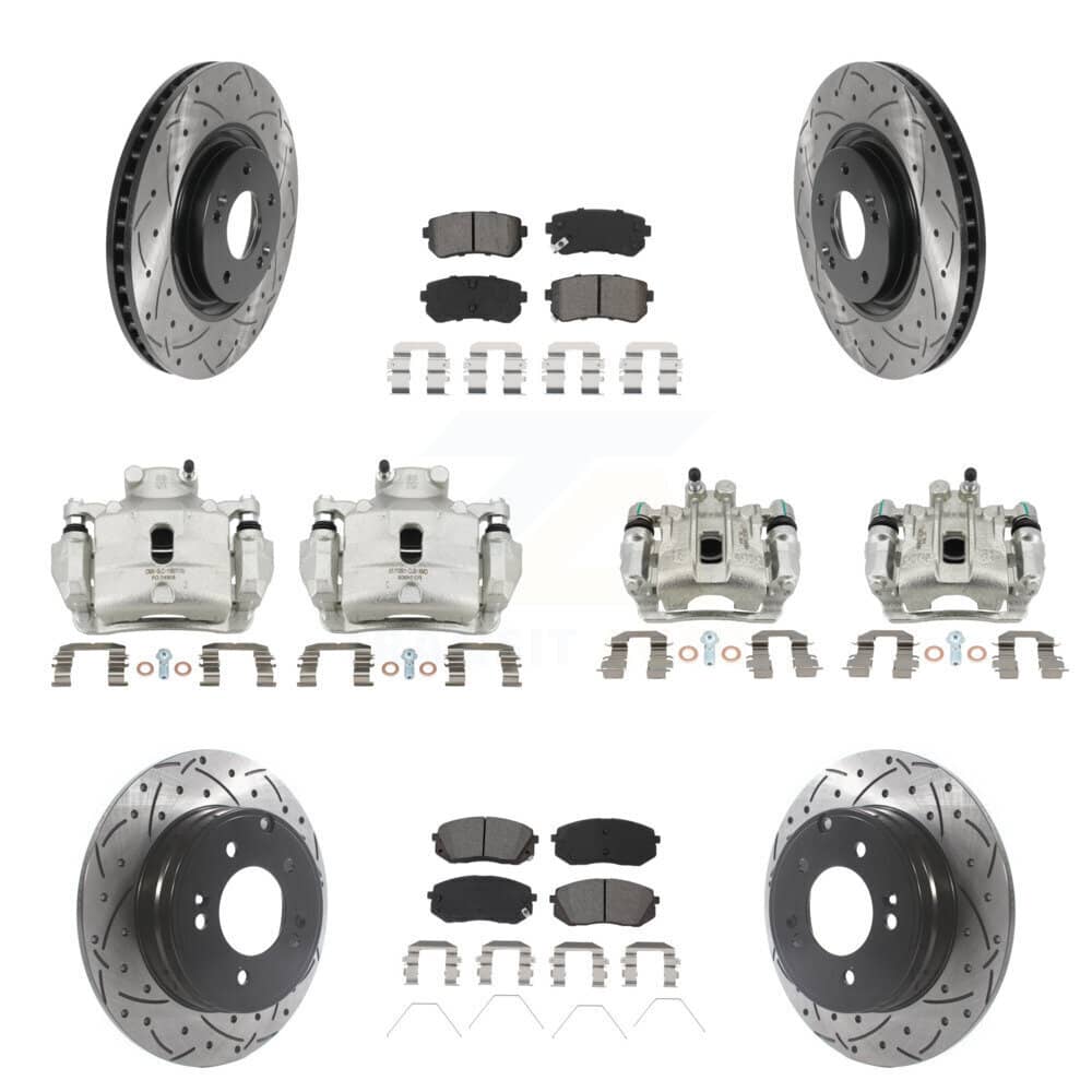 Transit Auto - KCD-100348S - Front and Rear Disc Brake Kits