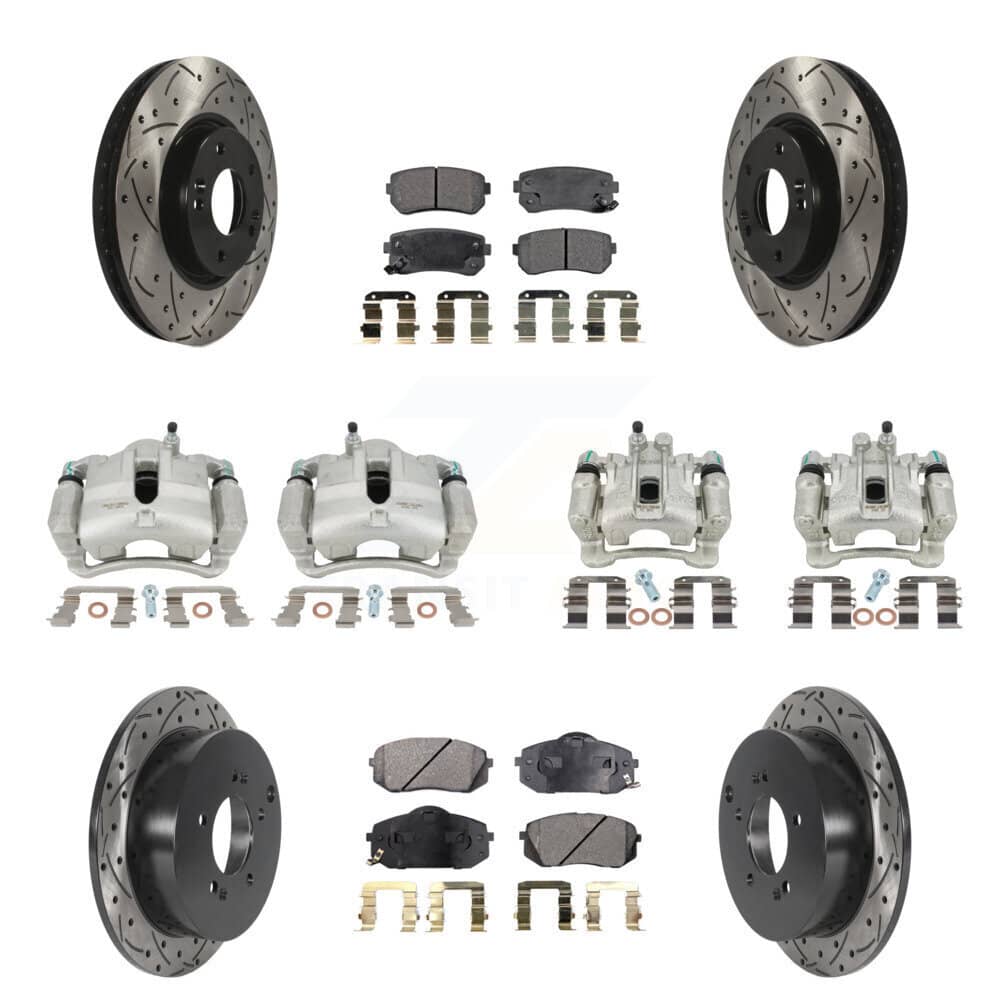 Transit Auto - KCD-100351T - Front and Rear Disc Brake Kits