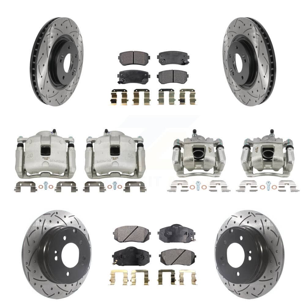 Transit Auto - KCD-100360P - Front and Rear Disc Brake Kits