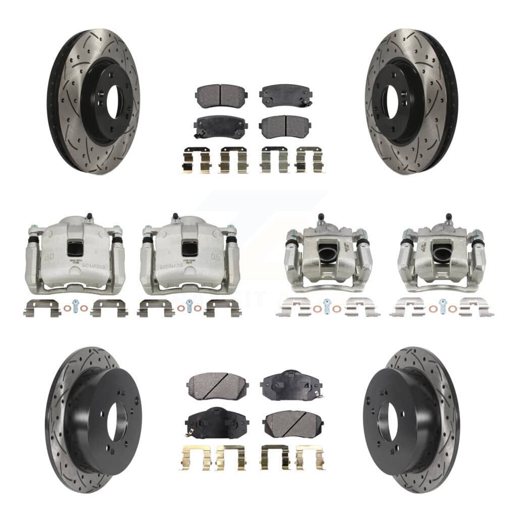 Transit Auto - KCD-100361T - Front and Rear Disc Brake Kits