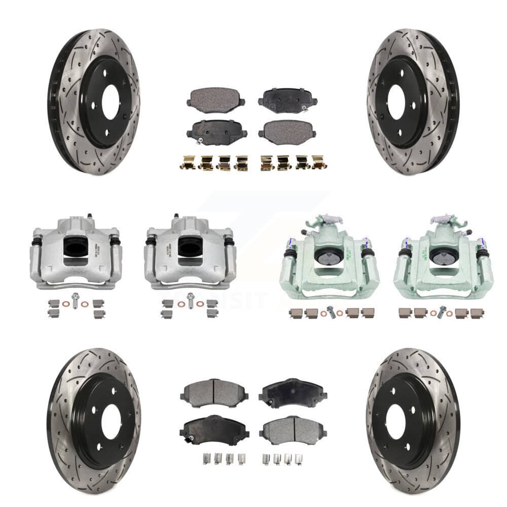 Transit Auto - KCD-100365P - Front and Rear Disc Brake Kits