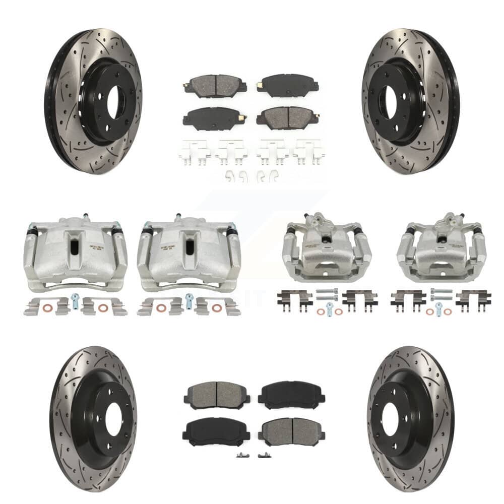 Transit Auto - KCD-100384S - Front and Rear Disc Brake Kits
