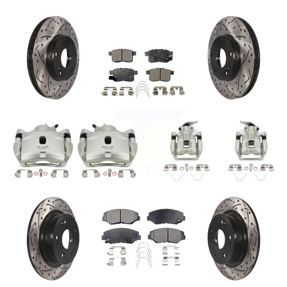 Transit Auto - KCD-100390P - Front and Rear Disc Brake Kits