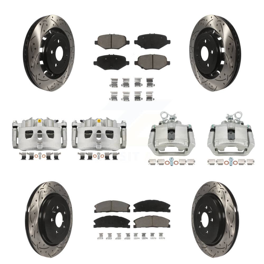 Transit Auto - KCD-100395C - Front and Rear Disc Brake Kits