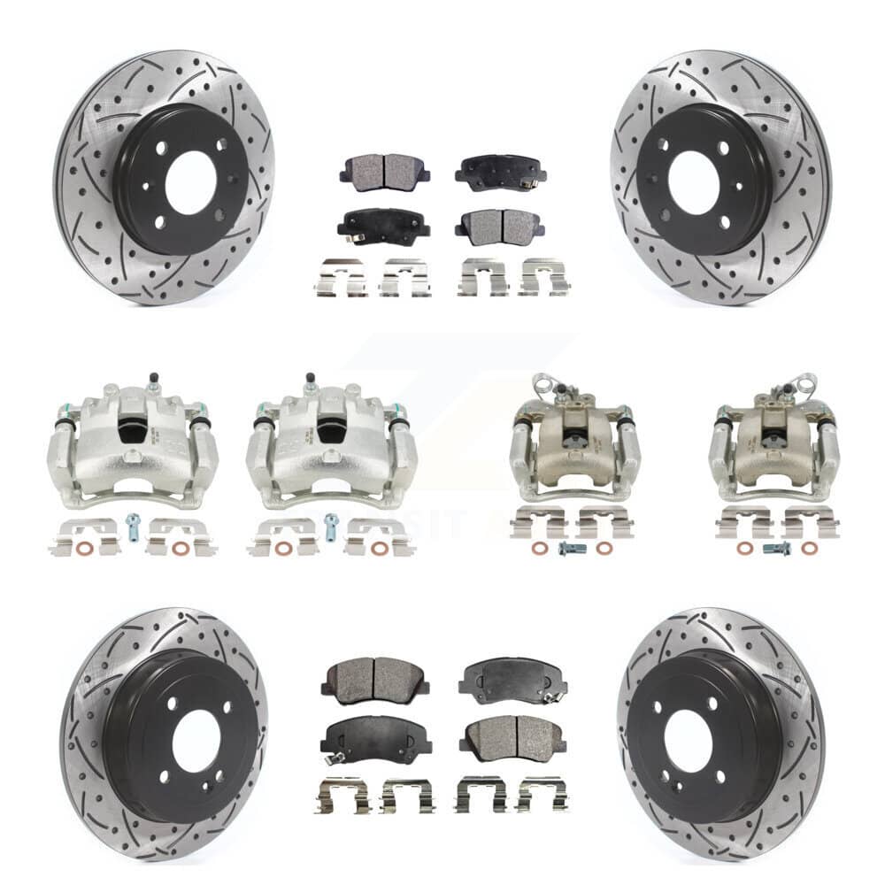 Transit Auto - KCD-100421T - Front and Rear Disc Brake Kits