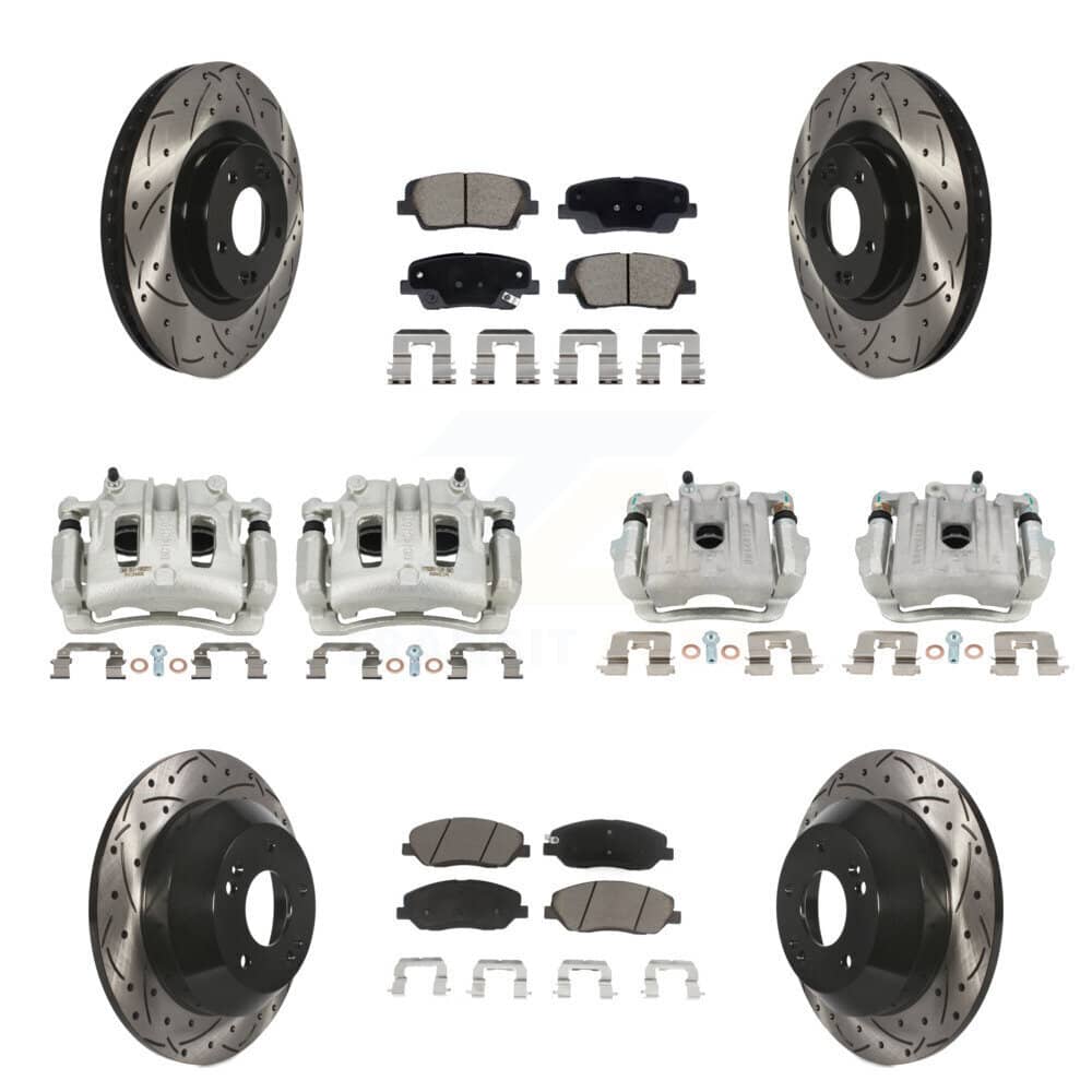 Transit Auto - KCD-100669C - Front and Rear Disc Brake Kits