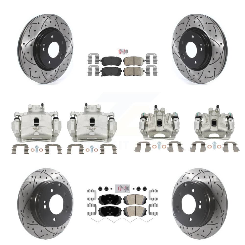 Transit Auto - KCD-100725N - Front and Rear Disc Brake Kits