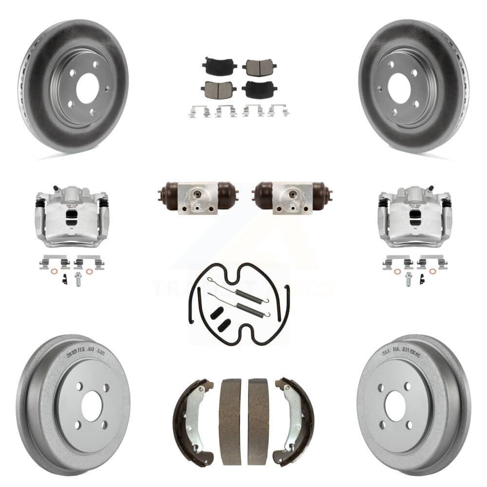 Transit Auto - KCG-100345C - Front and Rear Disc Brake Kits