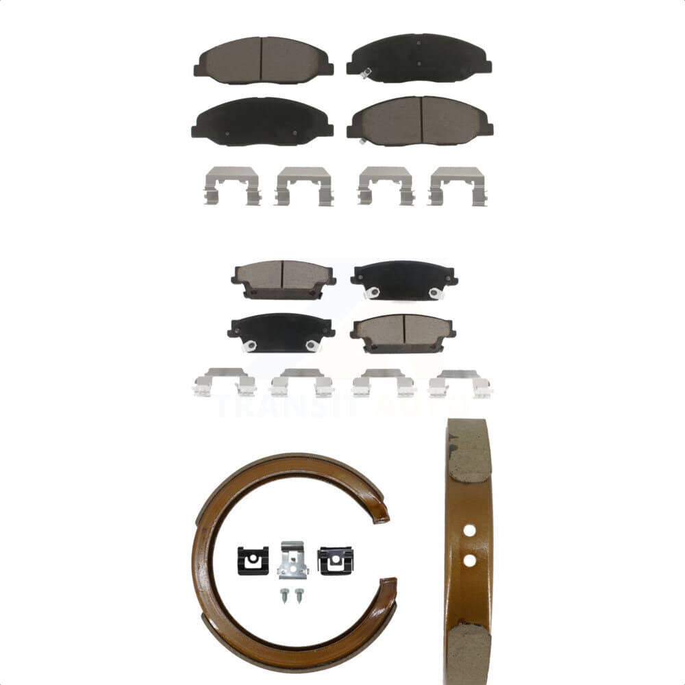 Transit Auto - KCN-100105 - Front and Rear Disc Brake Pad Kits