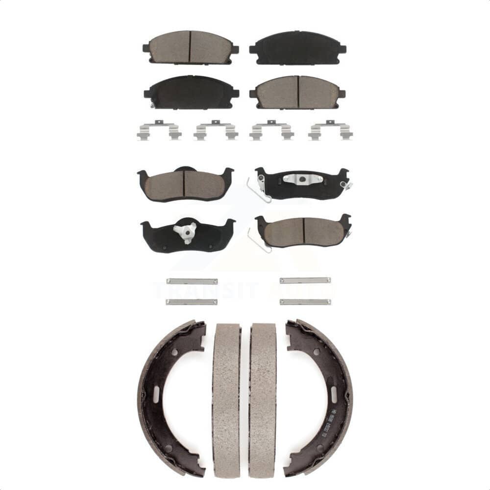 Transit Auto - KCN-100110 - Front and Rear Disc Brake Pad Kits