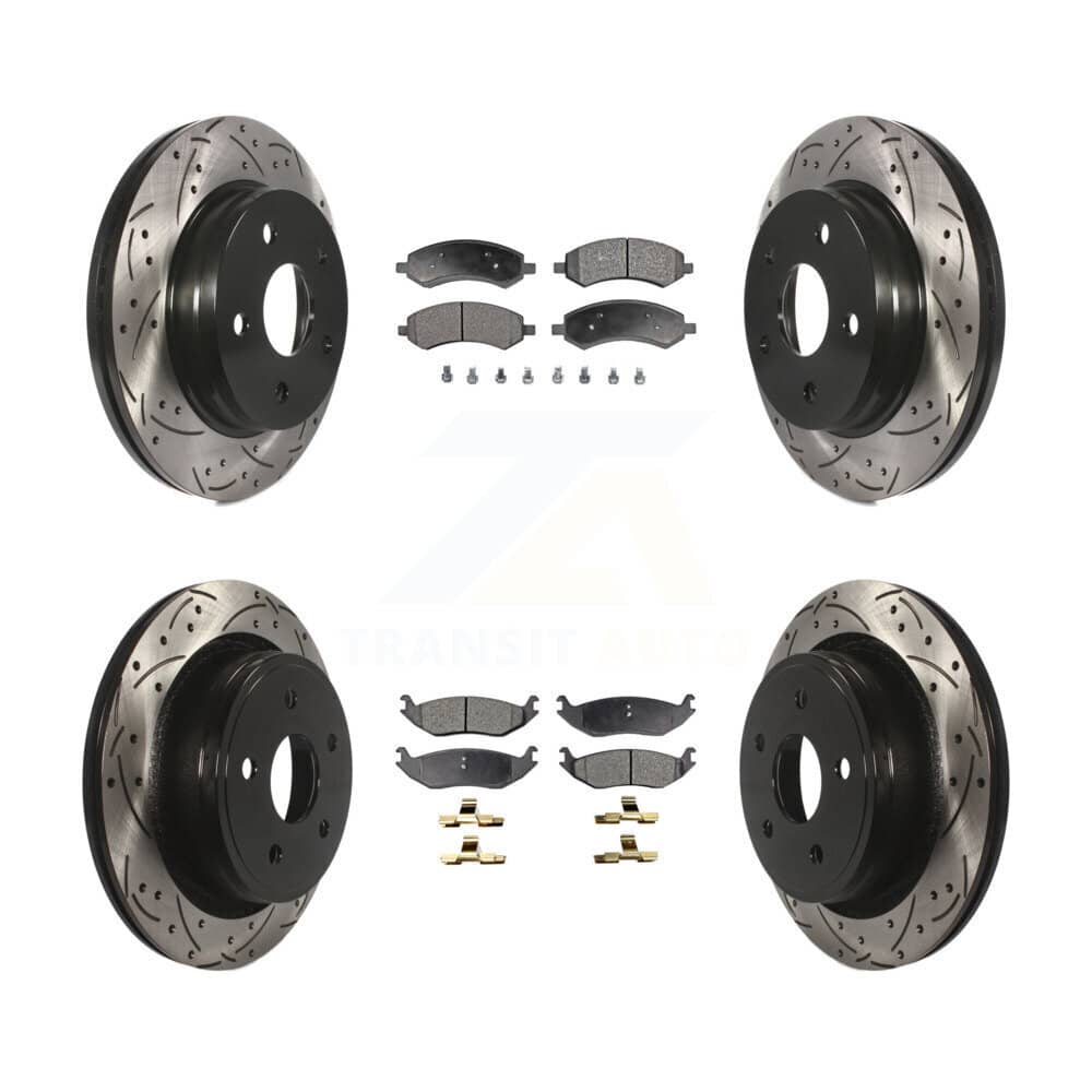 Transit Auto - KDF-100243 - Front and Rear Disc Brake Kits