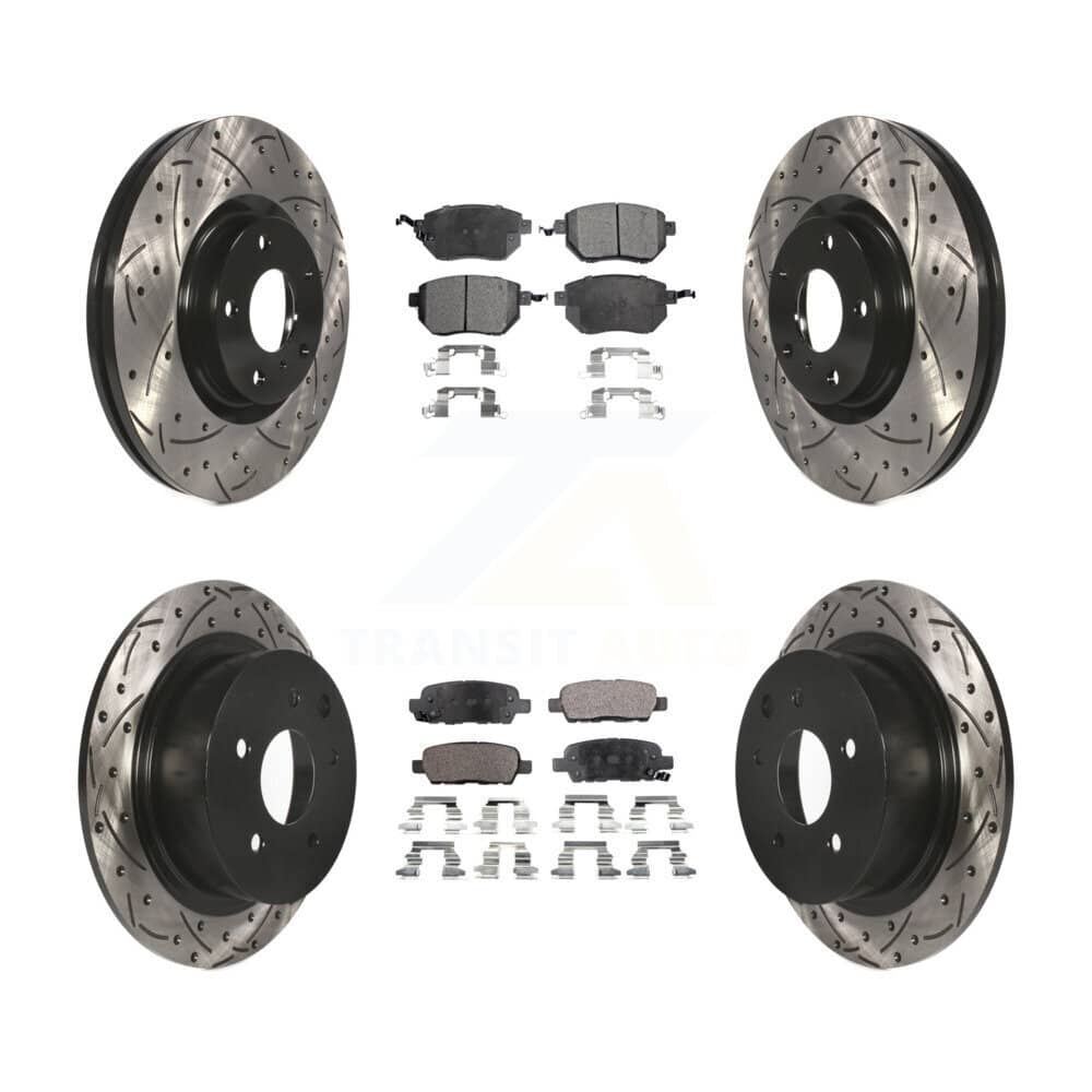 Transit Auto - KDF-100278 - Front and Rear Disc Brake Kits