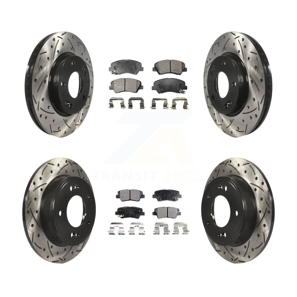 Transit Auto - KDF-100362 - Front and Rear Disc Brake Kits