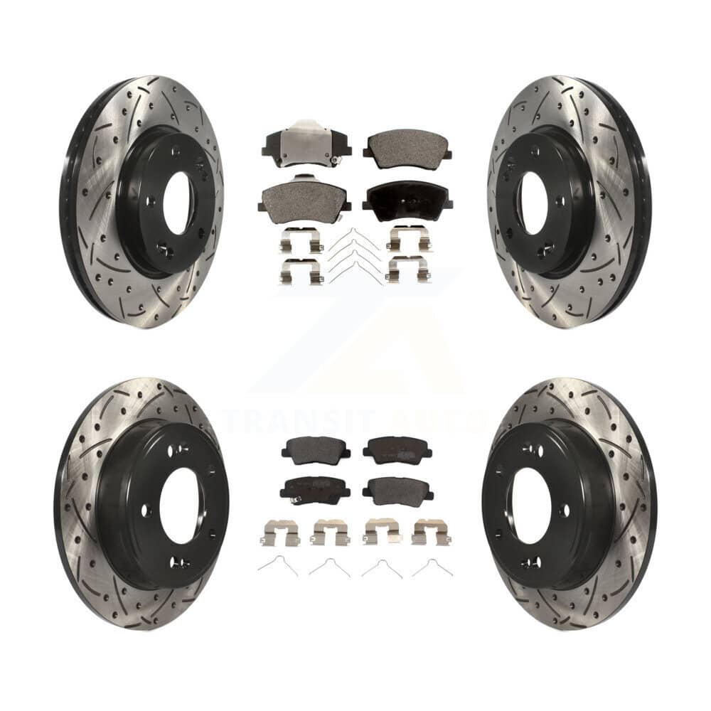 Transit Auto - KDF-100365 - Front and Rear Disc Brake Kits