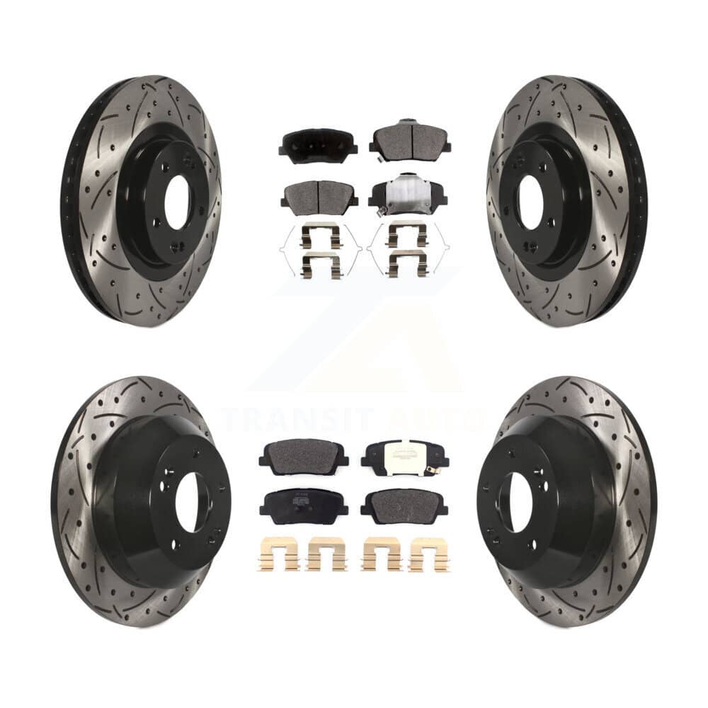 Transit Auto - KDF-100585 - Front and Rear Disc Brake Kits