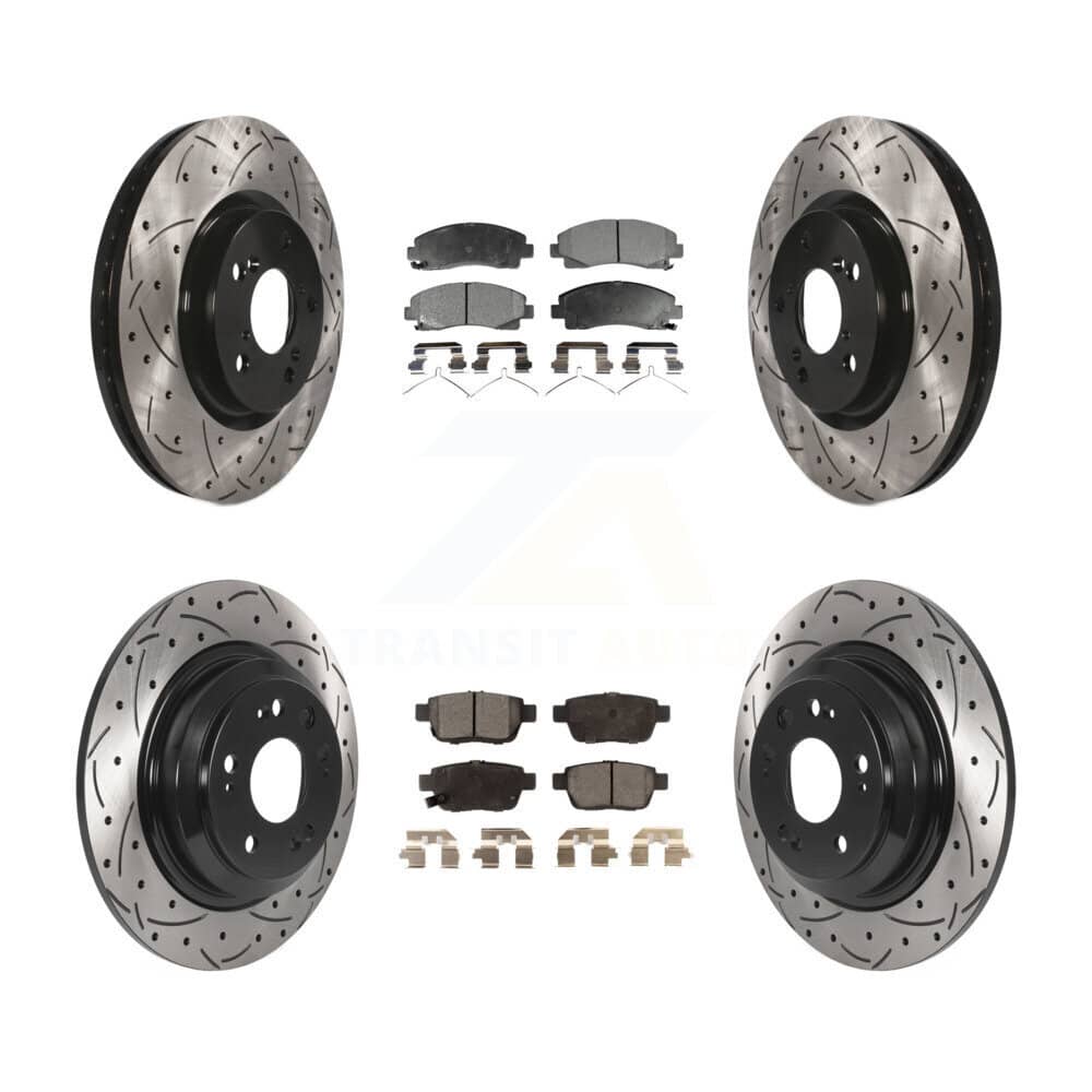 Transit Auto - KDF-100833 - Front and Rear Disc Brake Kits
