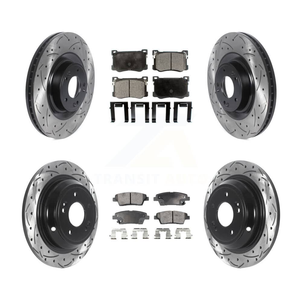 Transit Auto - KDF-100835 - Front and Rear Disc Brake Kits