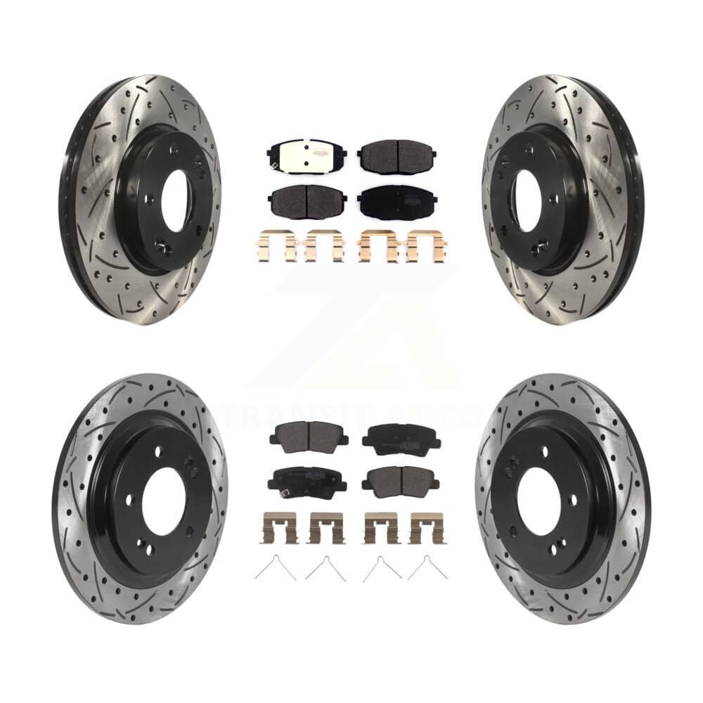 Transit Auto - KDF-100836 - Front and Rear Disc Brake Kits