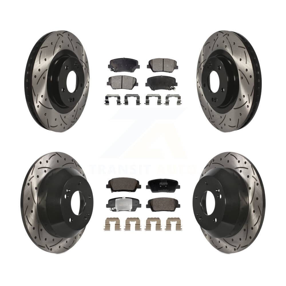 Transit Auto - KDF-101187 - Front and Rear Disc Brake Kits