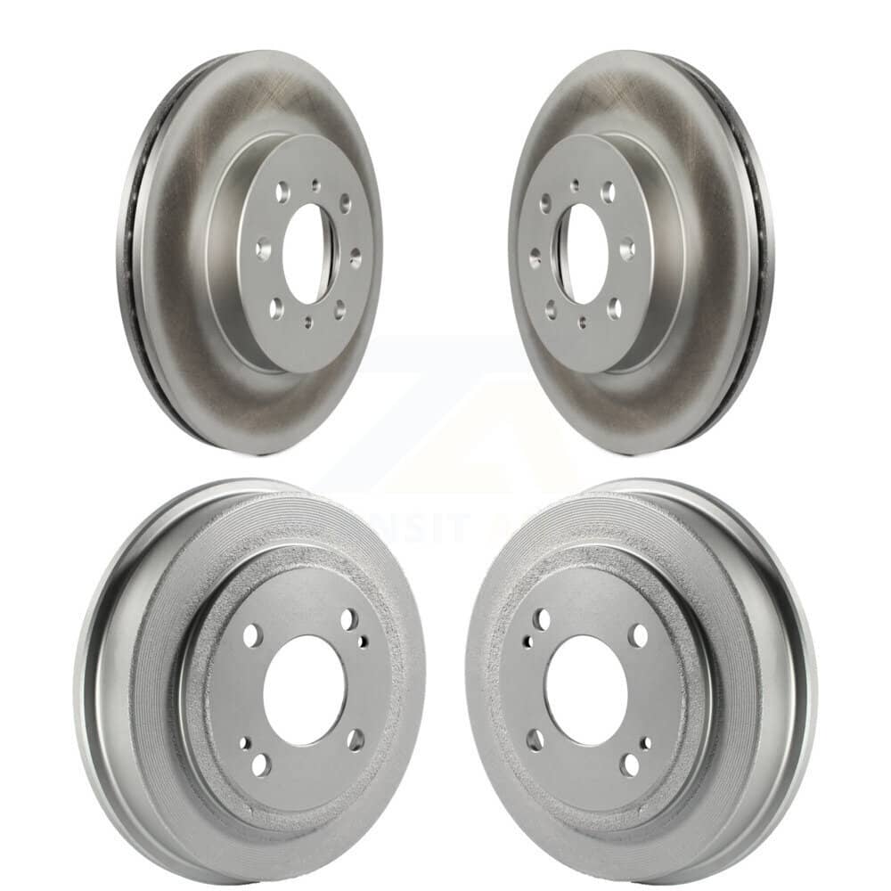 Genius - KG-101424 - Front and Rear Disc Brake Rotor and Hub Assembly Kits