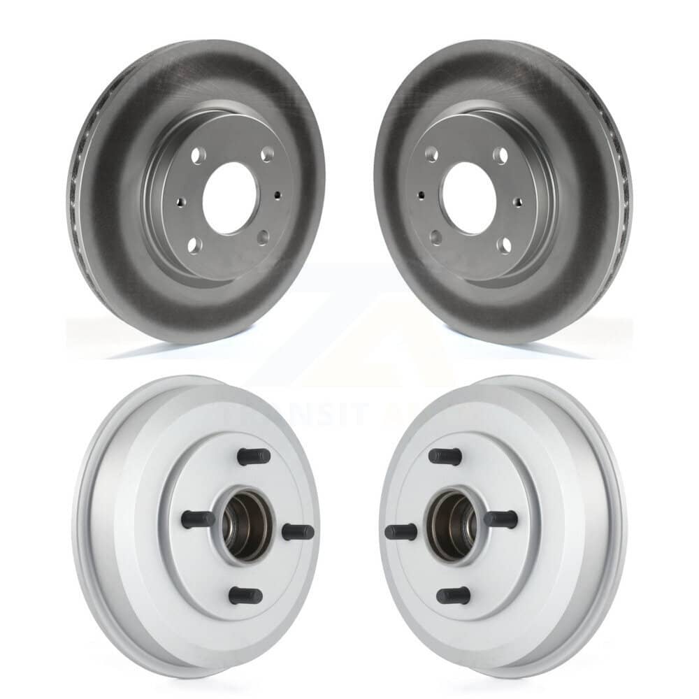 Genius - KG-101432 - Front and Rear Disc Brake Rotor and Hub Assembly Kits