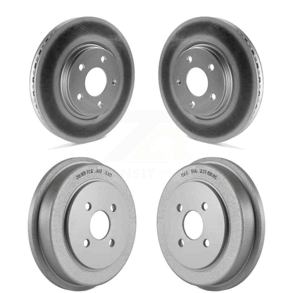 Genius - KG-101448 - Front and Rear Disc Brake Rotor and Hub Assembly Kits