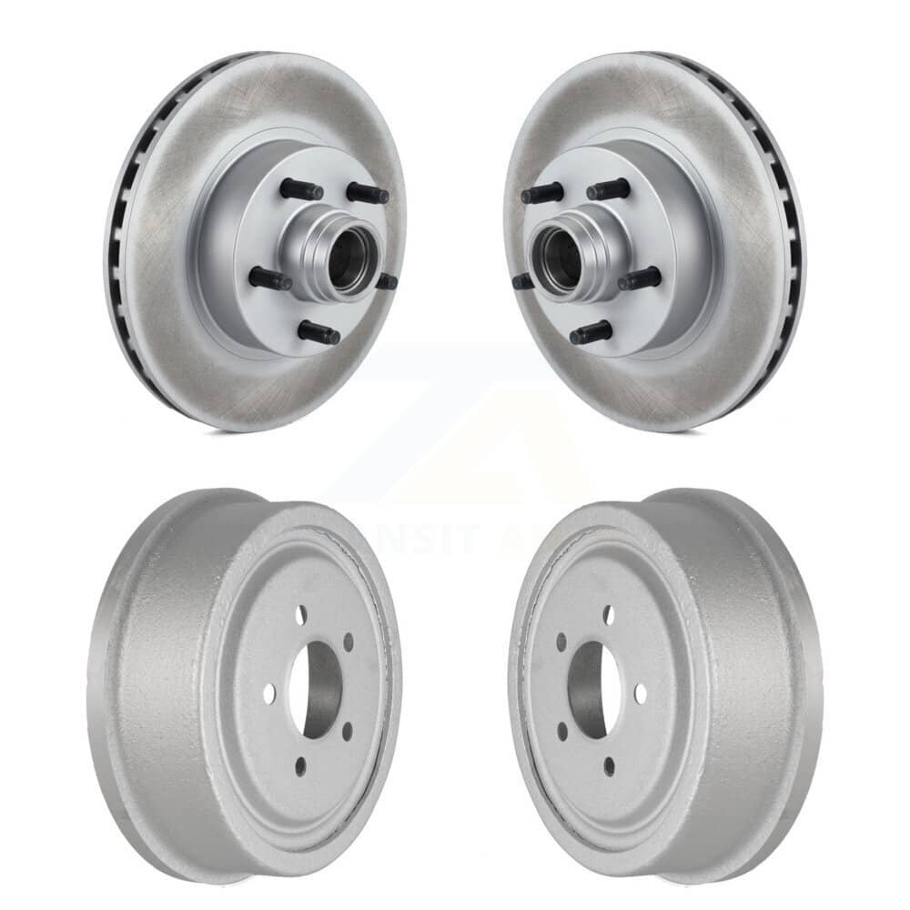 Genius - KG-101469 - Front and Rear Disc Brake Rotor and Hub Assembly Kits