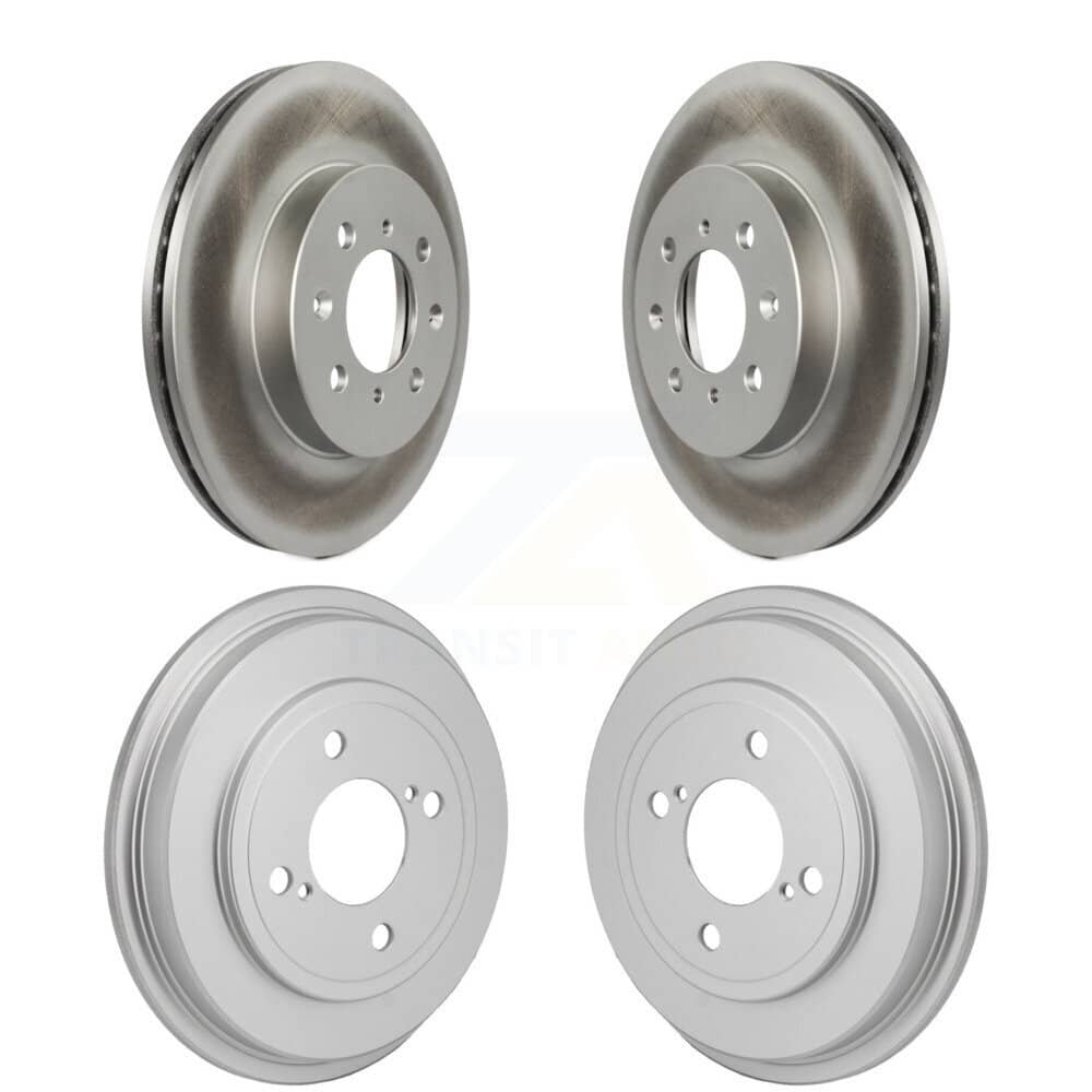 Genius - KG-102033 - Front and Rear Disc Brake Rotor and Hub Assembly Kits