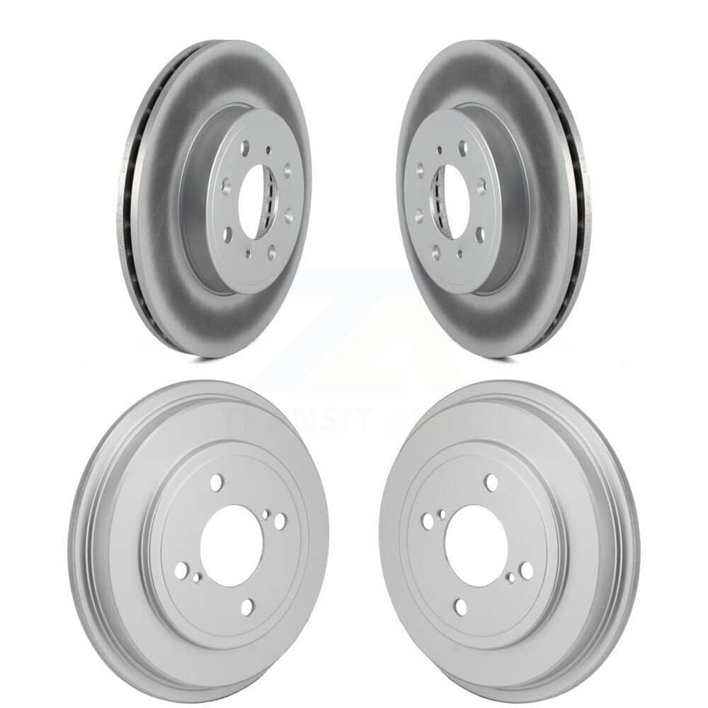 Genius - KG-102034 - Front and Rear Disc Brake Rotor and Hub Assembly Kits
