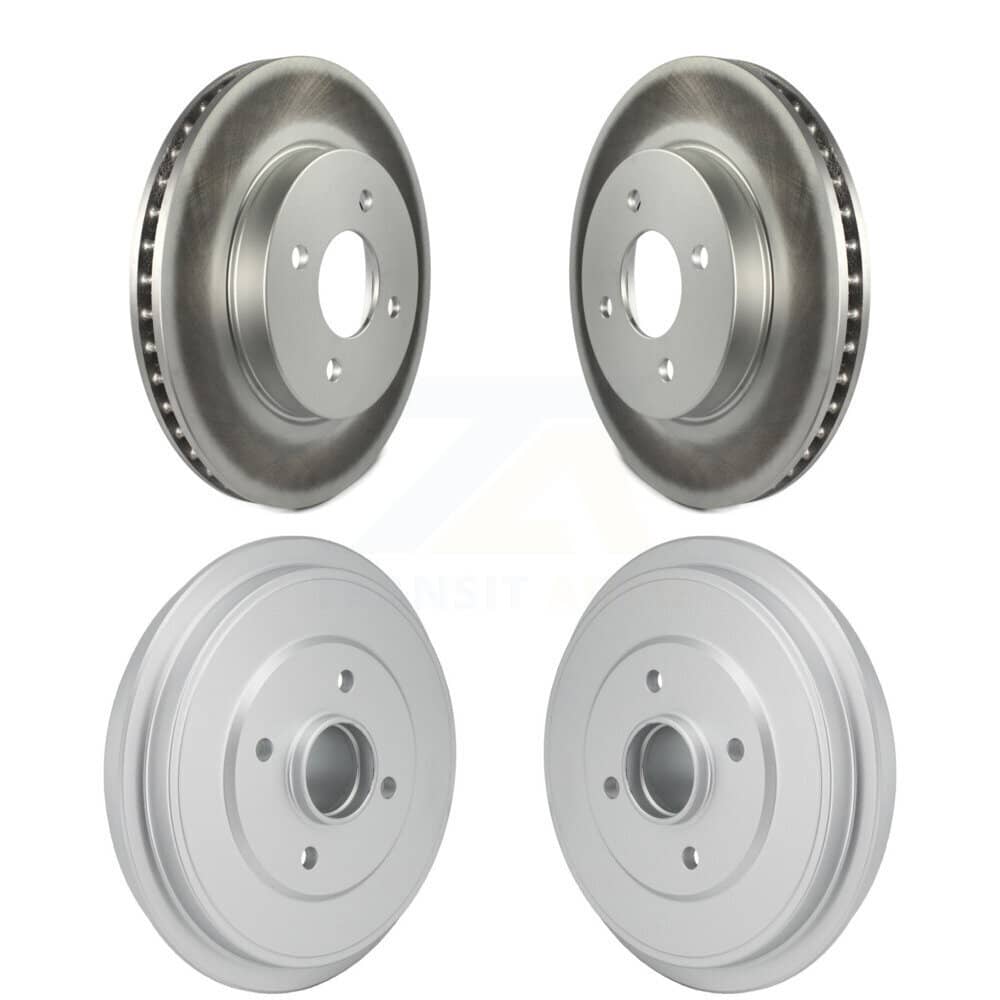 Genius - KG-102035 - Front and Rear Disc Brake Rotor and Hub Assembly Kits
