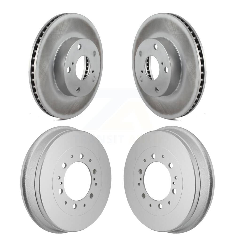 Genius - KG-102037 - Front and Rear Disc Brake Rotor and Hub Assembly Kits