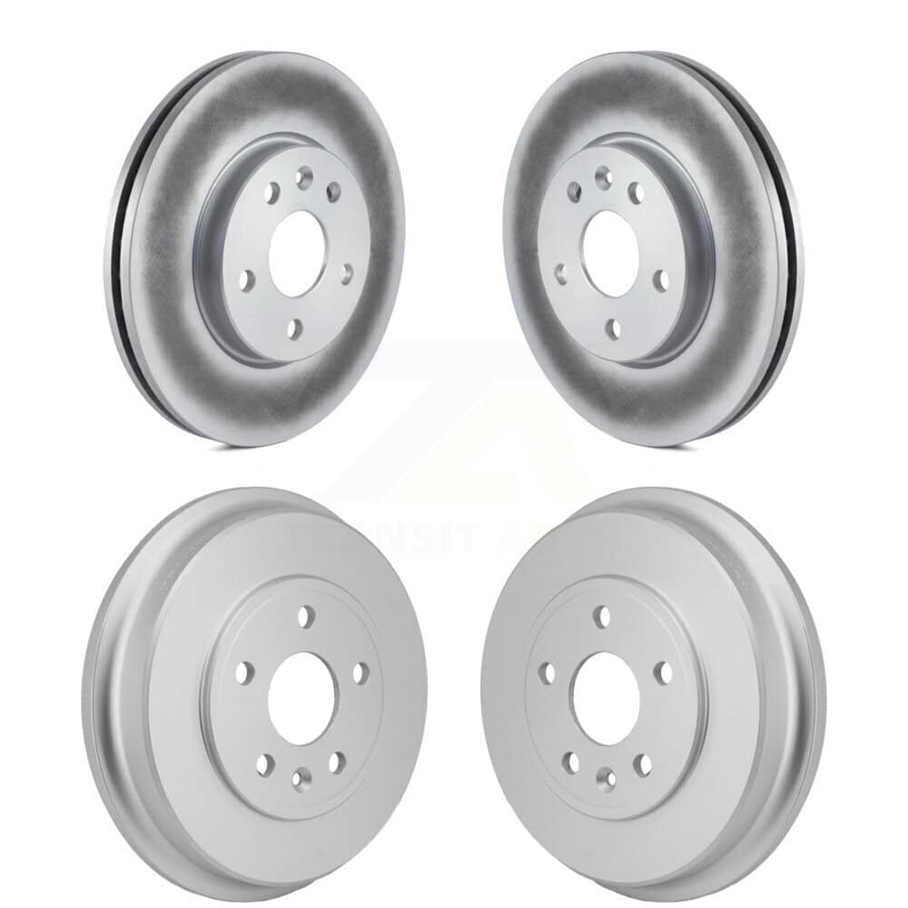 Genius - KG-102038 - Front and Rear Disc Brake Rotor and Hub Assembly Kits
