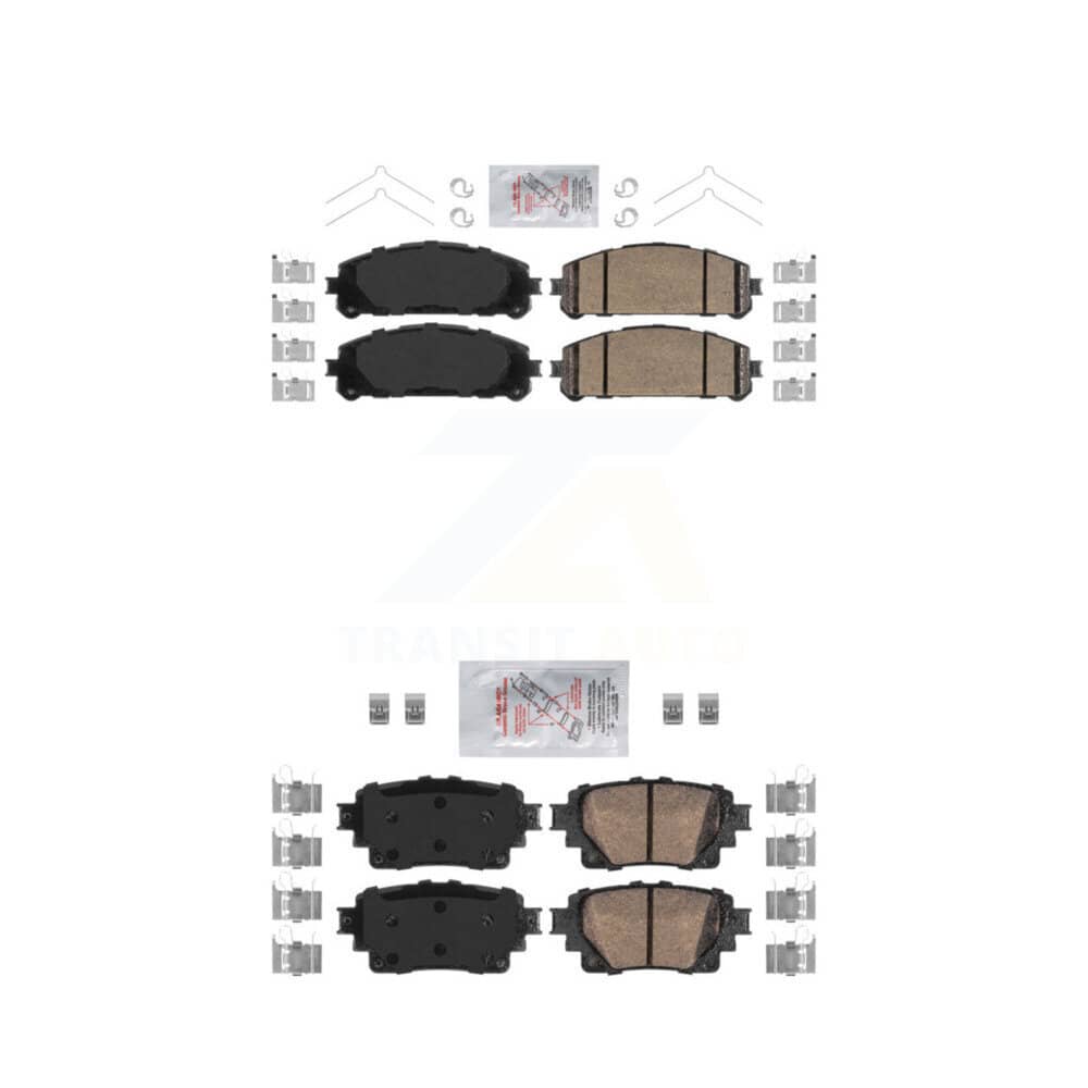 AmeriBRAKES - KNF-100003 - Front and Rear Disc Brake Pad Kits
