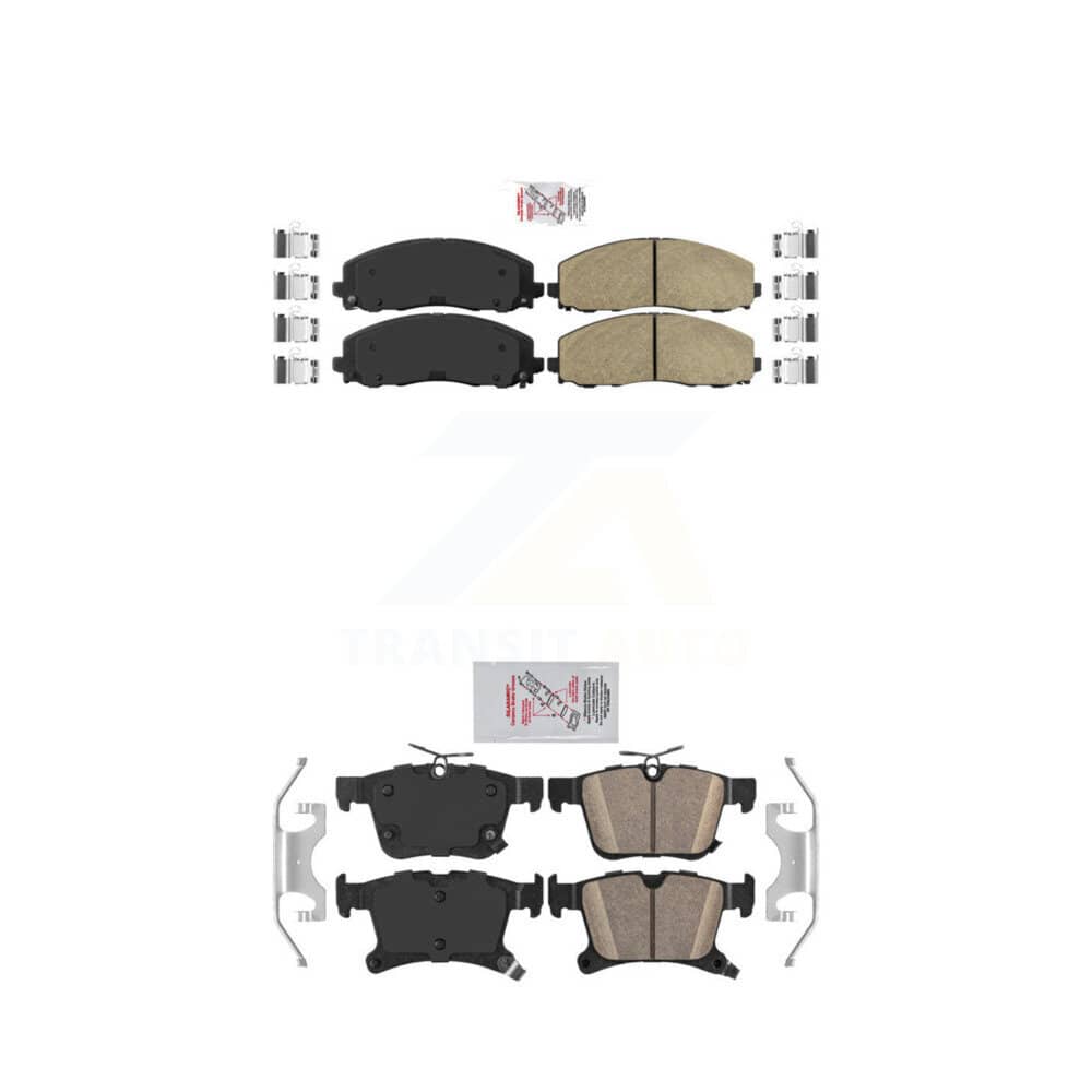 AmeriBRAKES - KNF-100008 - Front and Rear Disc Brake Pad Kits
