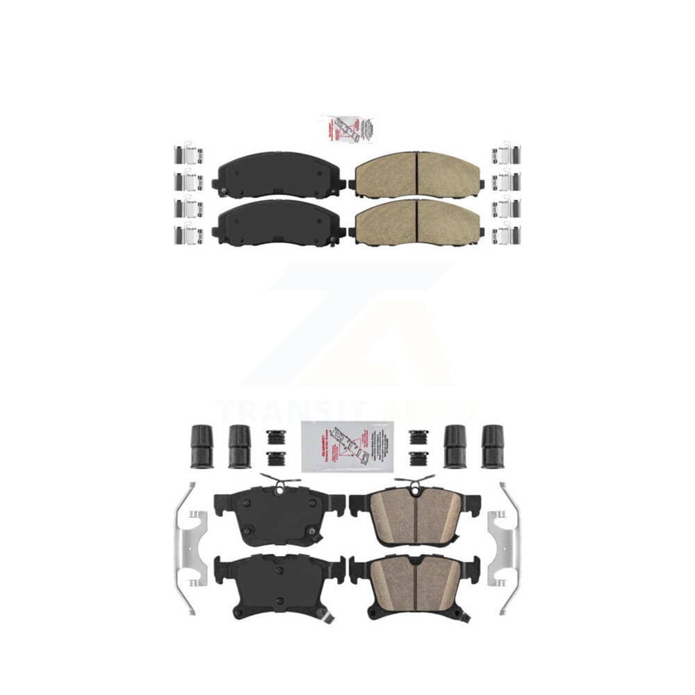 AmeriBRAKES - KNF-100009 - Front and Rear Disc Brake Pad Kits
