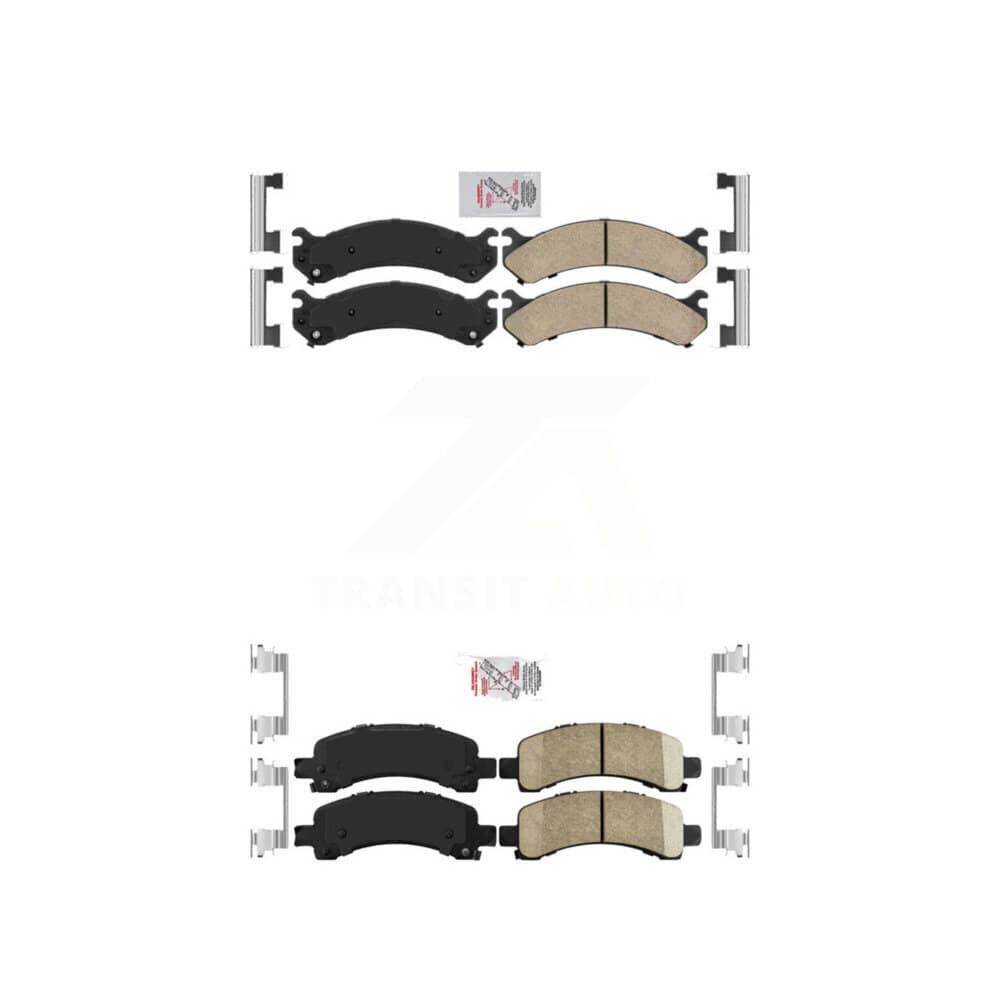 AmeriBRAKES - KNF-100066 - Front and Rear Disc Brake Pad Kits