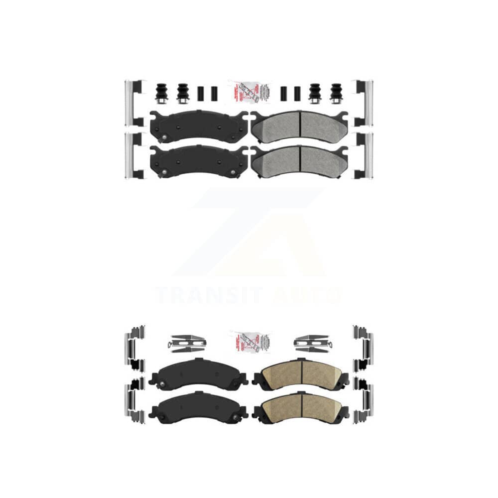 AmeriBRAKES - KNF-100091 - Front and Rear Disc Brake Pad Kits