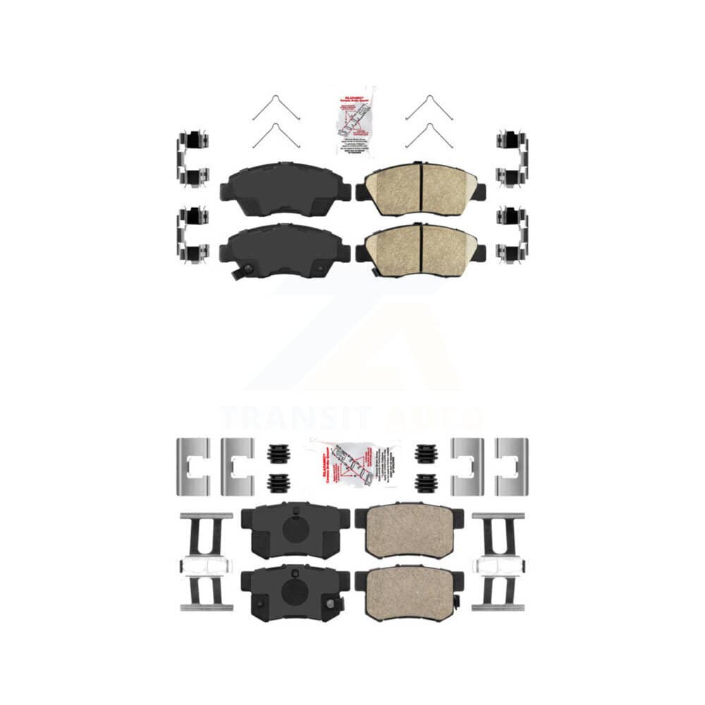 AmeriBRAKES - KNF-100112 - Front and Rear Disc Brake Pad Kits