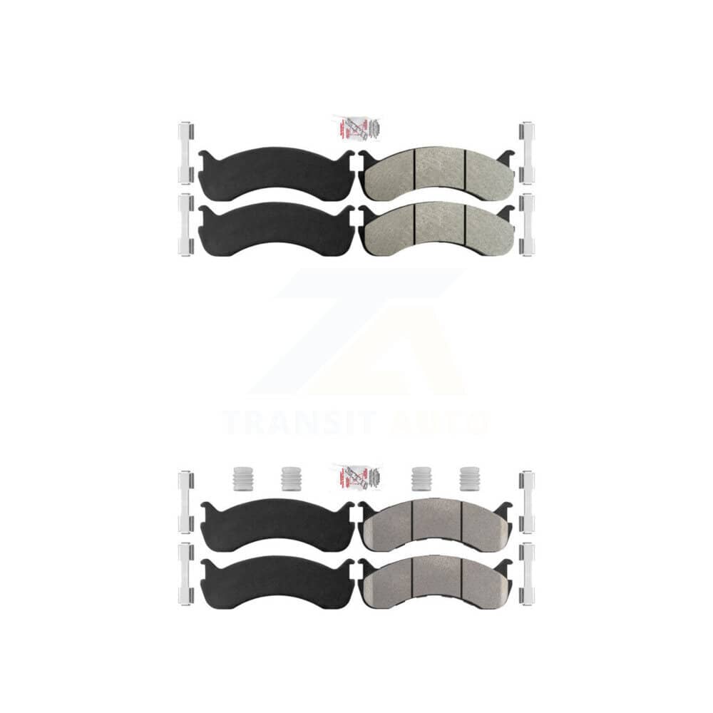 AmeriBRAKES - KNF-100127 - Front and Rear Disc Brake Pad Kits
