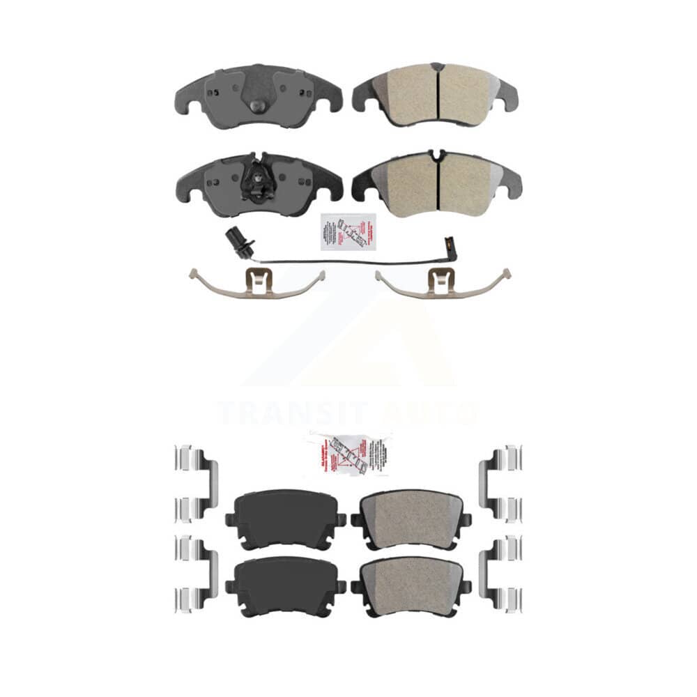 AmeriBRAKES - KNF-100137 - Front and Rear Disc Brake Pad Kits